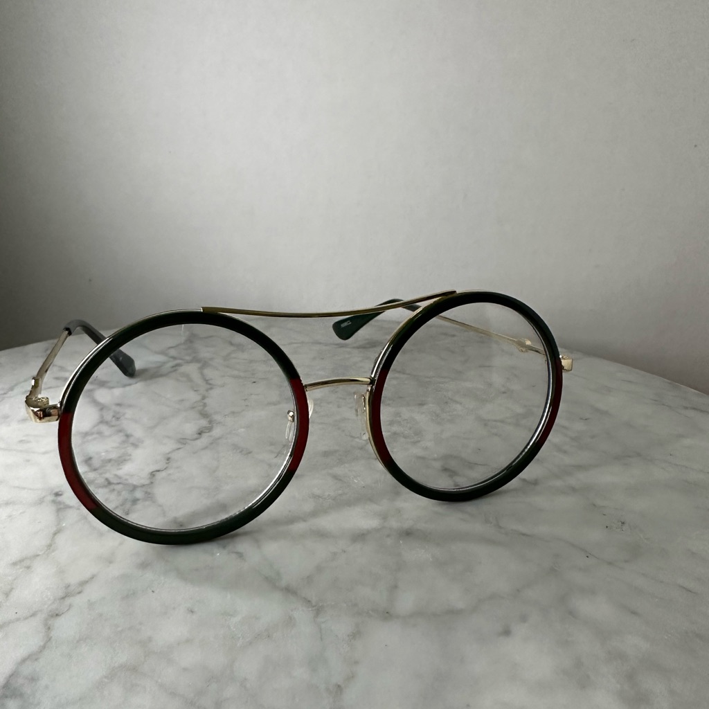 Red Stripe Green Stripe False Glasses Fashion Glasses